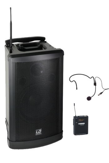 Equipo portátil a batería LD Systems Roadman 102