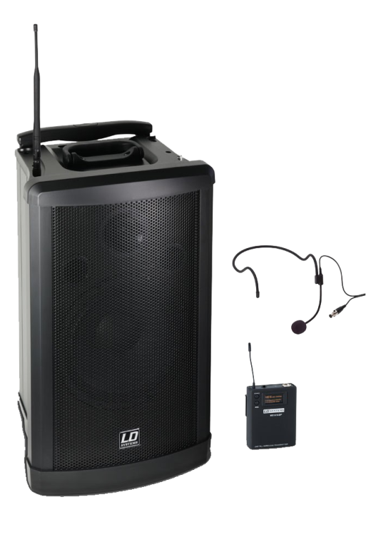 Equipo portátil a batería LD Systems Roadman 102